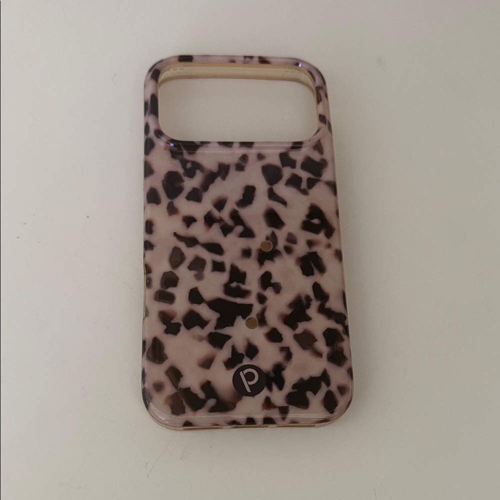 Loopy Case Pink and Black Tortoiseshell Phone Case